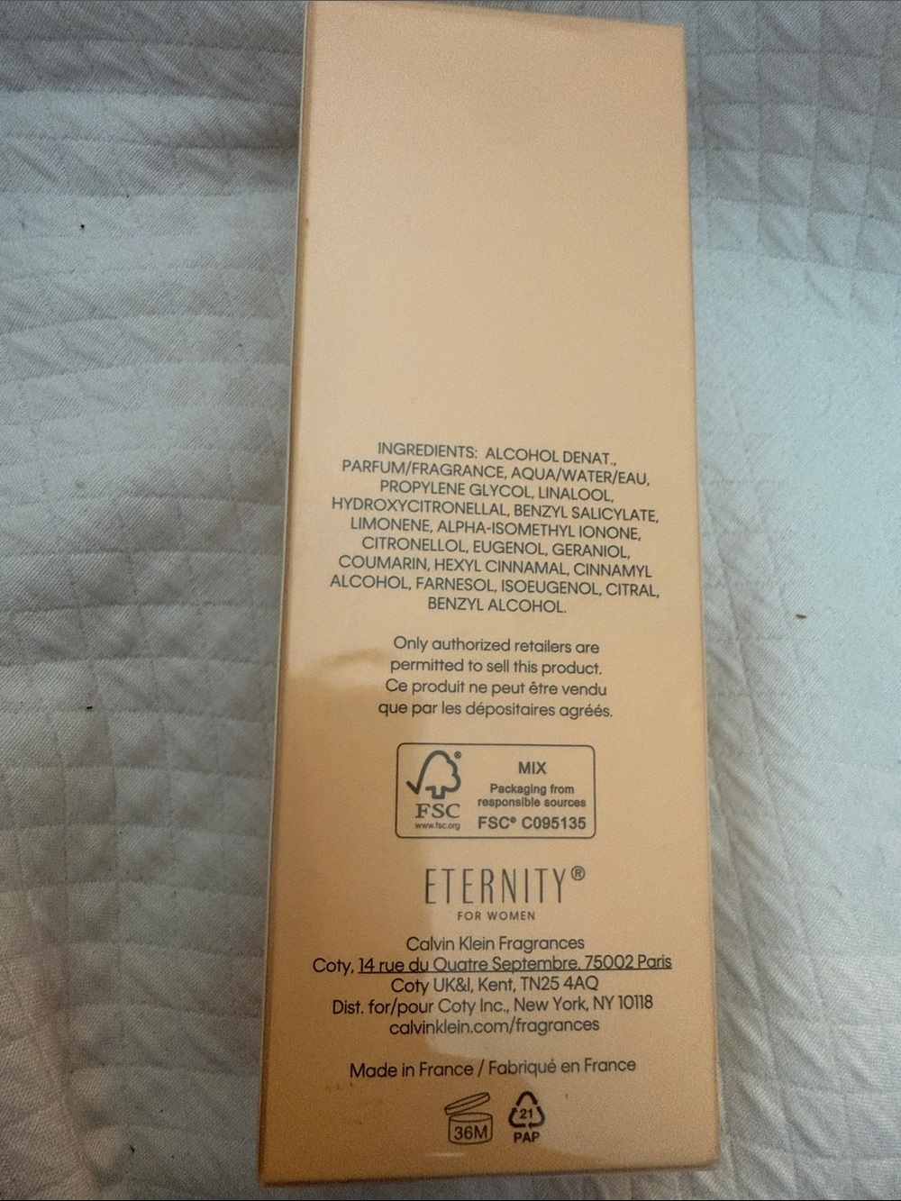 Calvin Klein Eternity for Women Intense Eau de Parfum 100ml 3.3 fl oz New in box - Picture 6 of 6